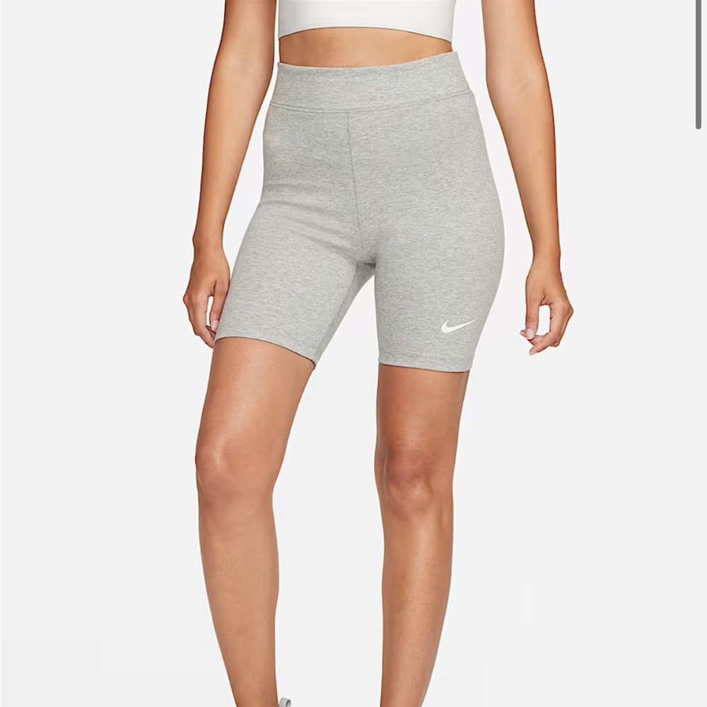 Nike Women's Light Gray Bike Shorts